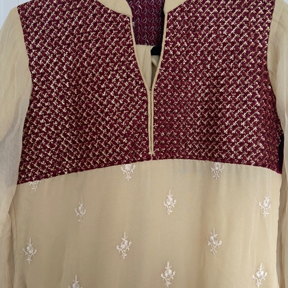 Gorgeous long medium size shalwaar kameez maxi - Picture 3 of 8